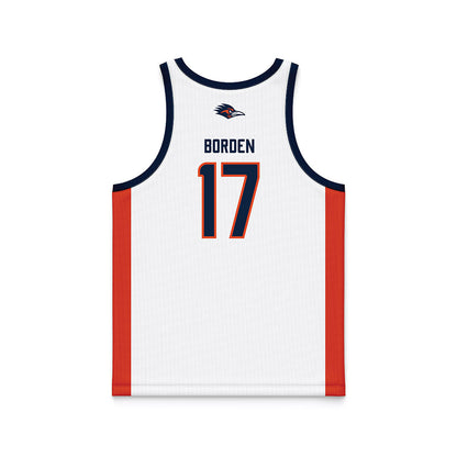 UTSA - NCAA Men's Basketball : Stanley Borden - White Basketball Jersey-1