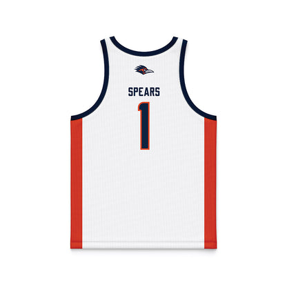 UTSA - NCAA Men's Basketball : Amir Spears - White Basketball Jersey-1