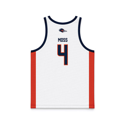 UTSA - NCAA Men's Basketball : Brent Moss - White Basketball Jersey-1