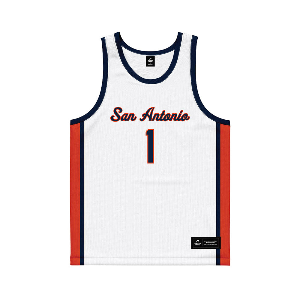 UTSA - NCAA Men's Basketball : Amir Spears - White Basketball Jersey-0