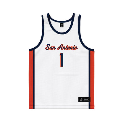 UTSA - NCAA Men's Basketball : Amir Spears - White Basketball Jersey-0