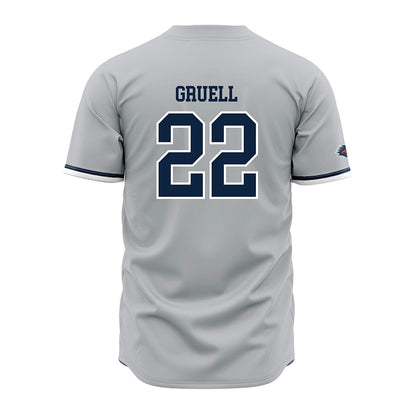 UTSA - NCAA Baseball : Garrett Gruell - Grey Jersey-1