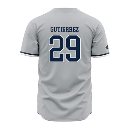 UTSA - NCAA Baseball : Christopher Gutierrez - Grey Jersey-1