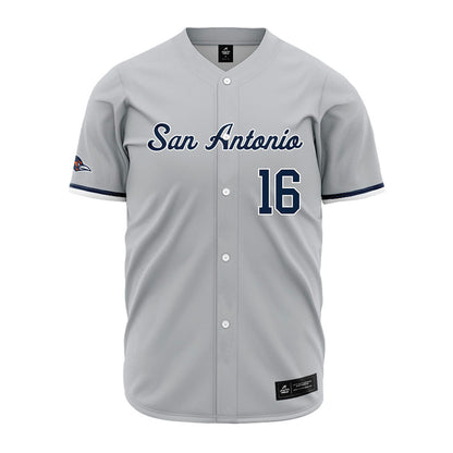 UTSA - NCAA Baseball : Blayne Lyne - Grey Jersey-0