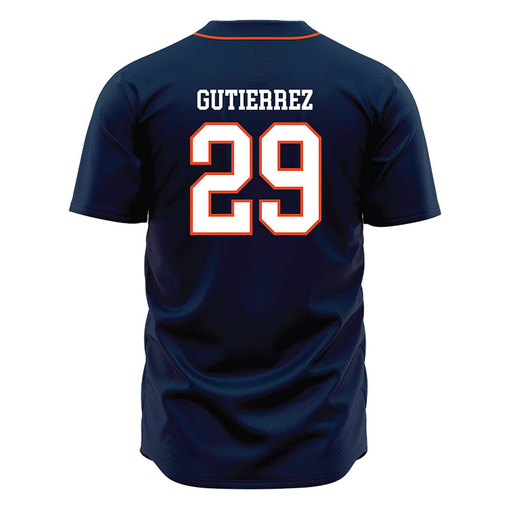 UTSA - NCAA Baseball : Christopher Gutierrez - Navy Jersey-1