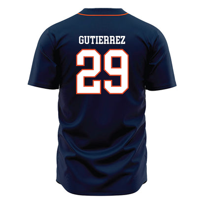UTSA - NCAA Baseball : Christopher Gutierrez - Navy Jersey-1