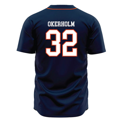 UTSA - NCAA Baseball : Christian Okerholm - Navy Jersey-1