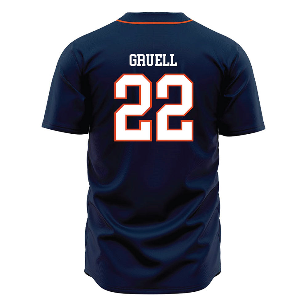 UTSA - NCAA Baseball : Garrett Gruell - Navy Jersey-1
