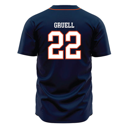 UTSA - NCAA Baseball : Garrett Gruell - Navy Jersey-1