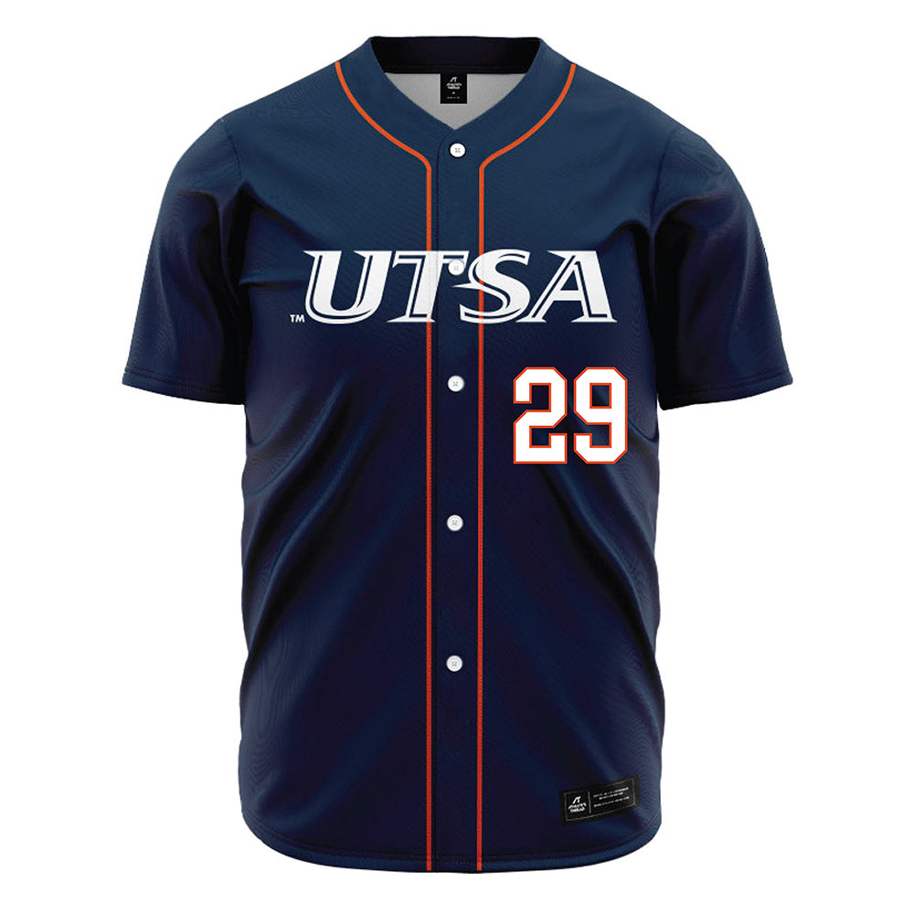 UTSA - NCAA Baseball : Christopher Gutierrez - Navy Jersey-0
