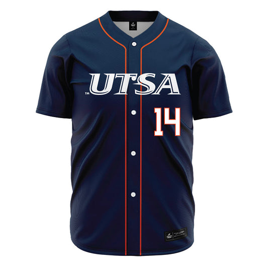 UTSA - NCAA Baseball : Mason Jacob - Navy Jersey-0