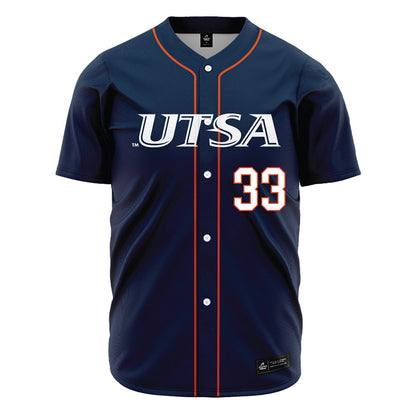 UTSA - NCAA Baseball : Ryan Self - Navy Jersey-0
