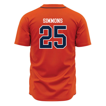 UTSA - NCAA Baseball : Sam Simmons - Orange Jersey-1