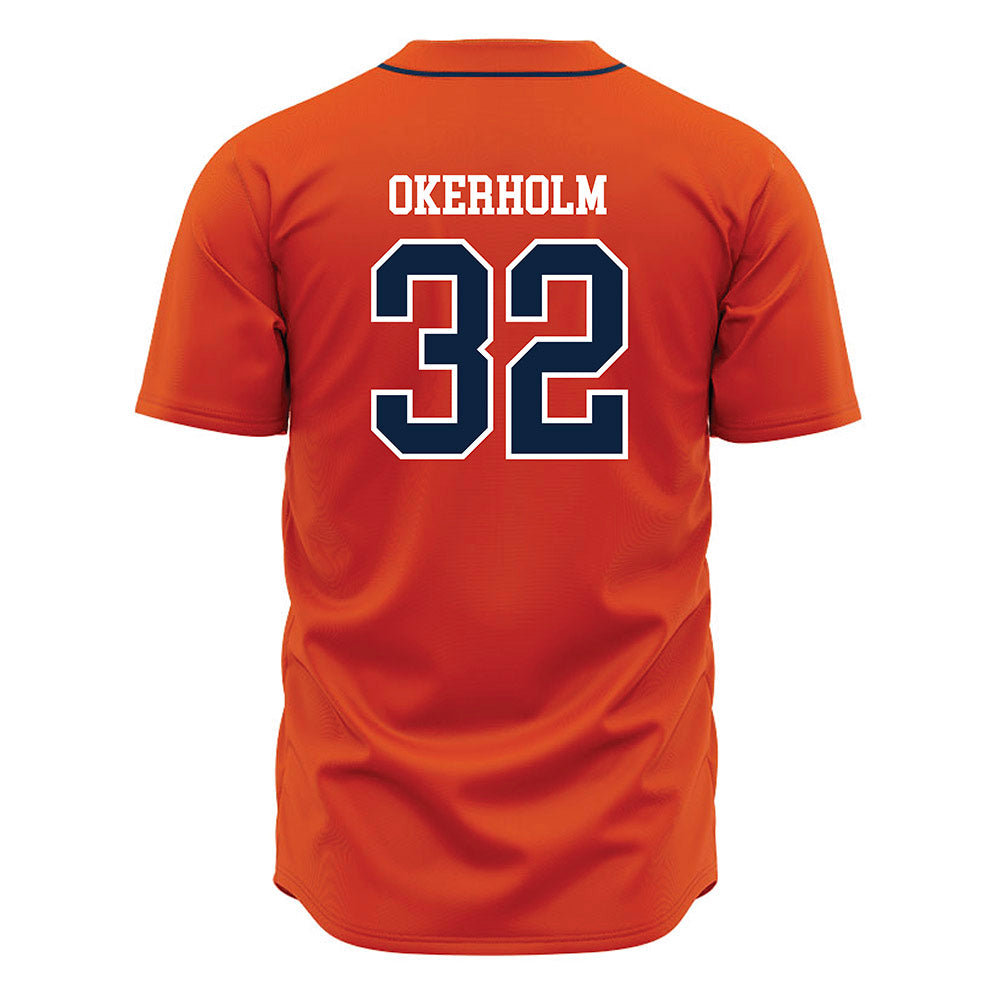 UTSA - NCAA Baseball : Christian Okerholm - Orange Jersey-1