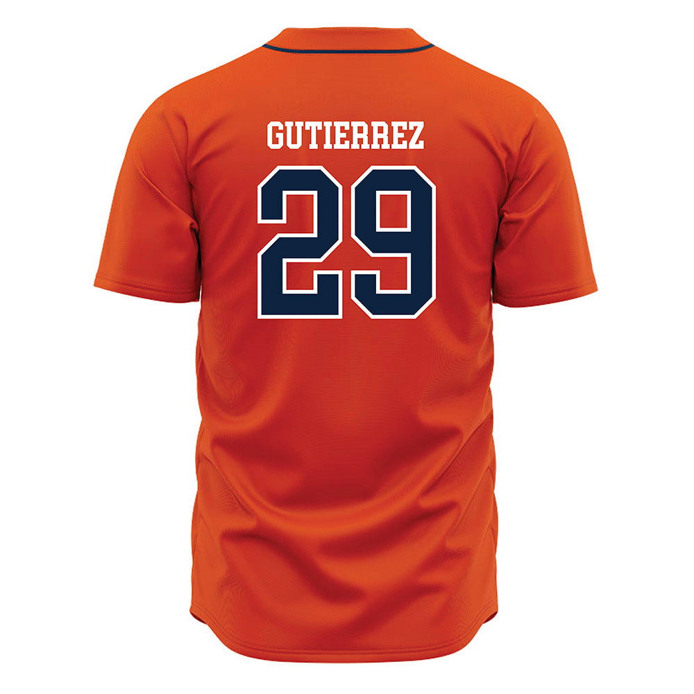 UTSA - NCAA Baseball : Christopher Gutierrez - Orange Jersey-1