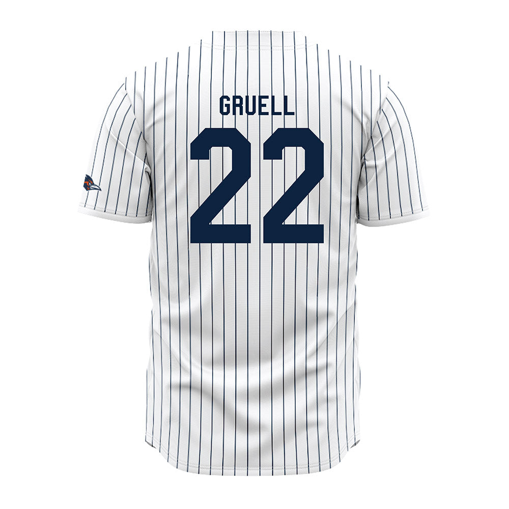 UTSA - NCAA Baseball : Garrett Gruell - Pinstripe Jersey-1