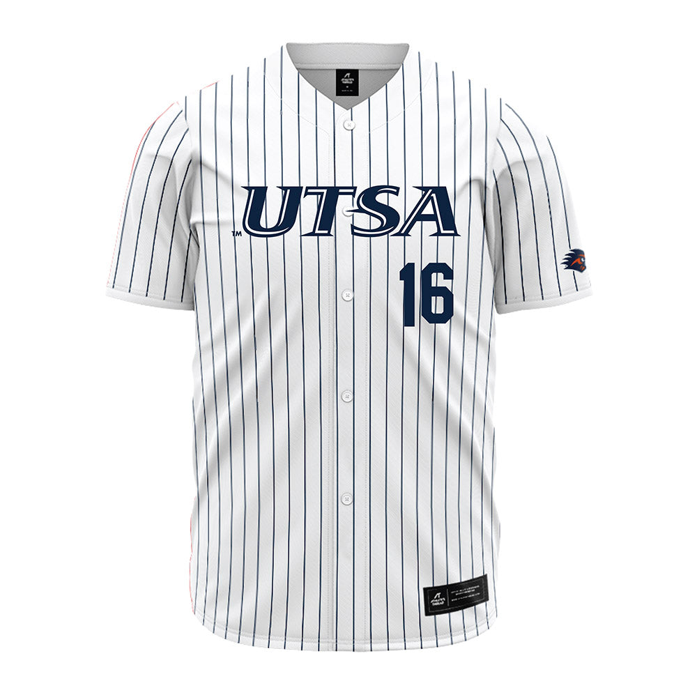 UTSA - NCAA Baseball : Blayne Lyne - Pinstripe Jersey-0