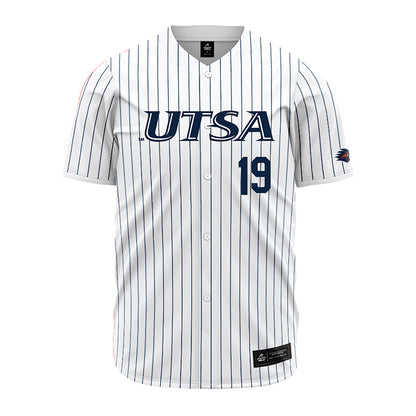 UTSA - NCAA Baseball : Lane Haworth - Pinstripe Jersey-0