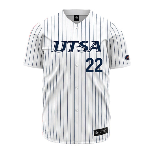 UTSA - NCAA Baseball : Garrett Gruell - Pinstripe Jersey-0