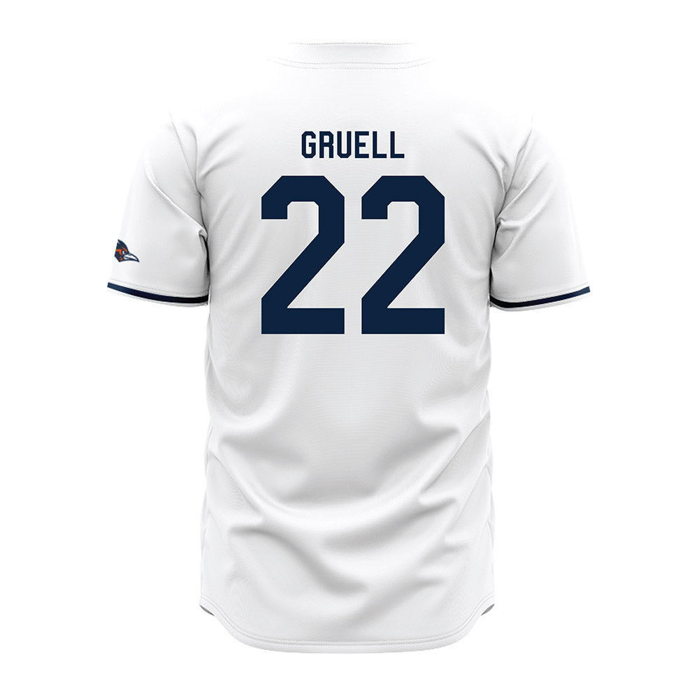 UTSA - NCAA Baseball : Garrett Gruell - White Jersey-1