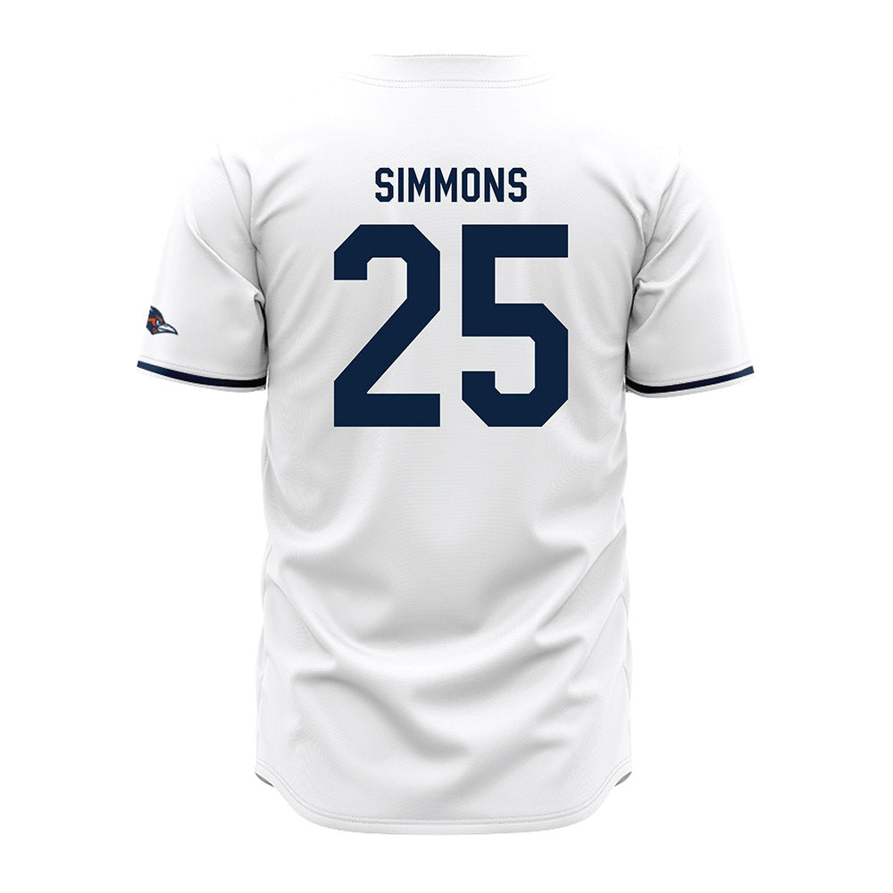 UTSA - NCAA Baseball : Sam Simmons - White Jersey-1