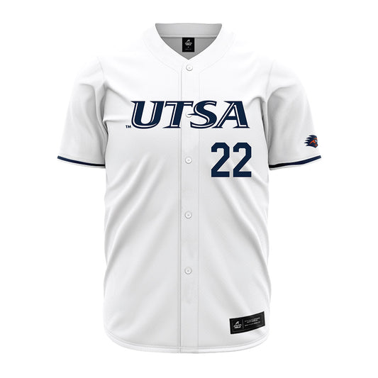 UTSA - NCAA Baseball : Garrett Gruell - White Jersey-0
