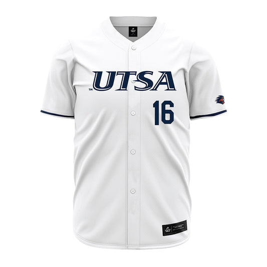 UTSA - NCAA Baseball : Blayne Lyne - White Jersey-0