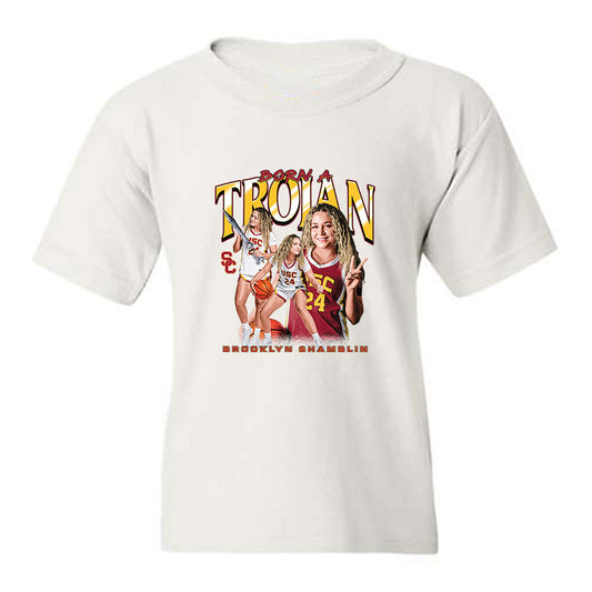 USC - NCAA Women's Basketball : Brooklyn Shamblin - Youth T-Shirt-0