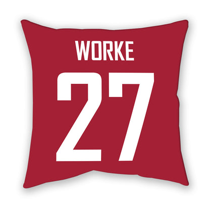 WSU - NCAA Women's Soccer : Kingston Worke - Pillow-1