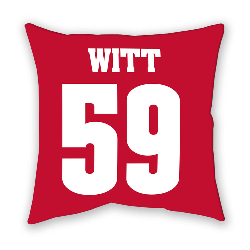 Wisconsin - NCAA Football : Aaron Witt - Pillow-1
