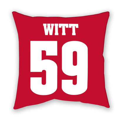 Wisconsin - NCAA Football : Aaron Witt - Pillow-1