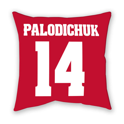 Wisconsin - NCAA Men's Ice Hockey : Joe Palodichuk - Pillow-1