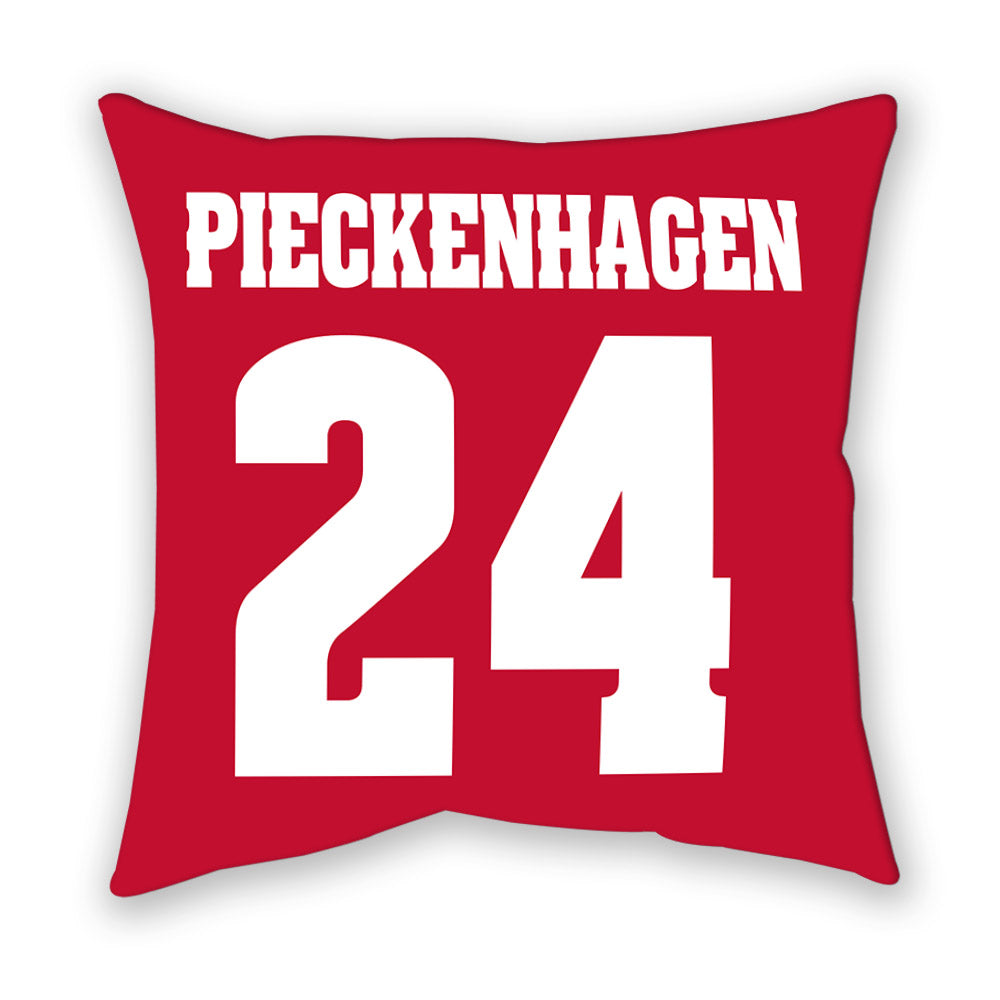 Wisconsin - NCAA Women's Ice Hockey : Charlotte Pieckenhagen - Pillow-1