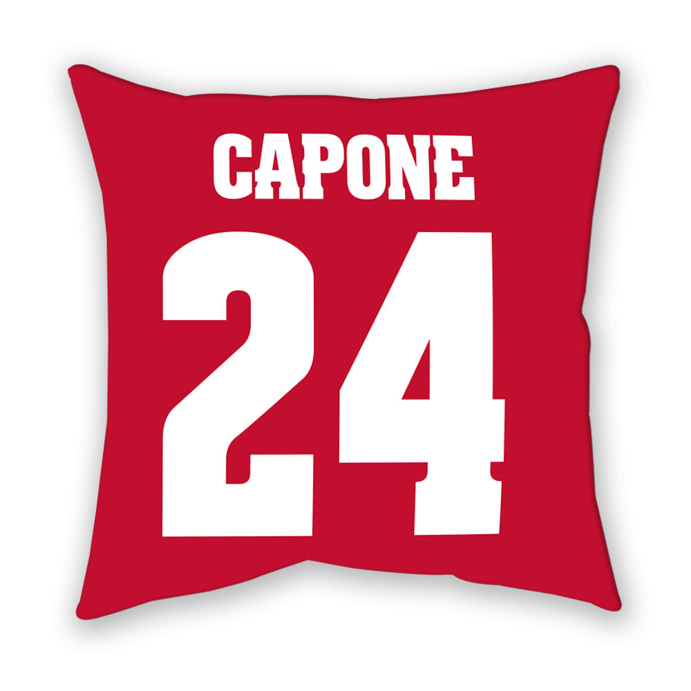Wisconsin - NCAA Men's Soccer : Caleb Capone - Pillow-1