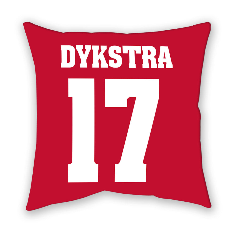 Wisconsin - NCAA Women's Soccer : Grace Dykstra - Pillow-1