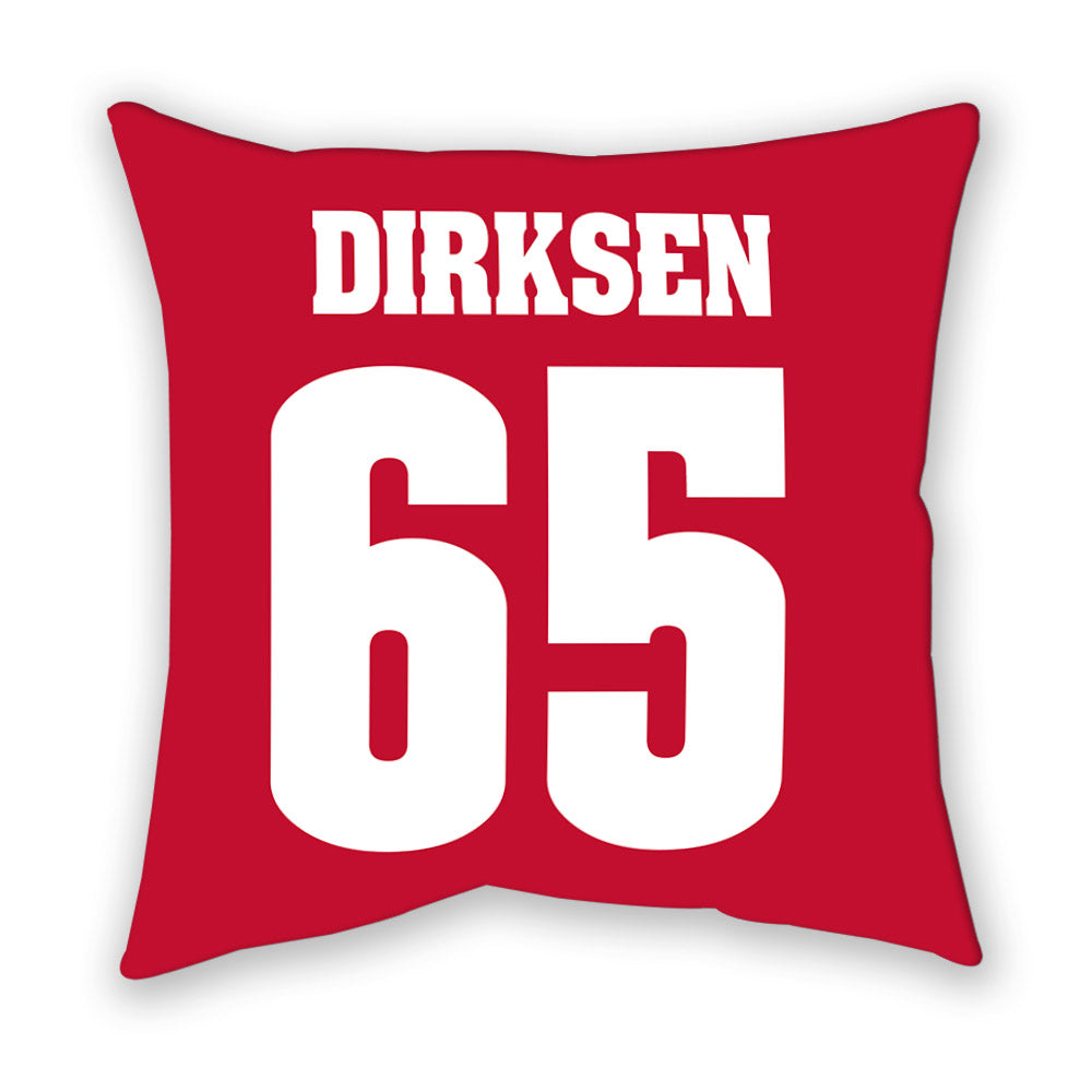 Wisconsin - NCAA Football : Aiden Dirksen - Pillow-1
