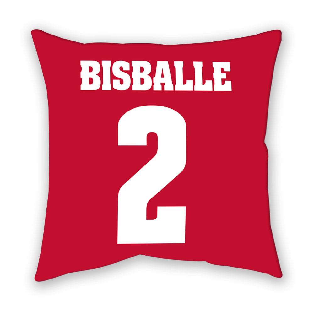 Wisconsin - NCAA Women's Basketball : Alie Bisballe - Pillow-1