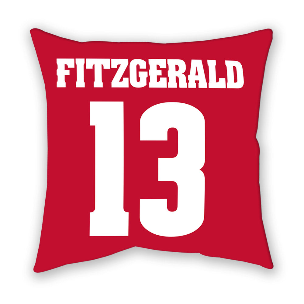 Wisconsin - NCAA Men's Ice Hockey : Christian Fitzgerald - Pillow-1