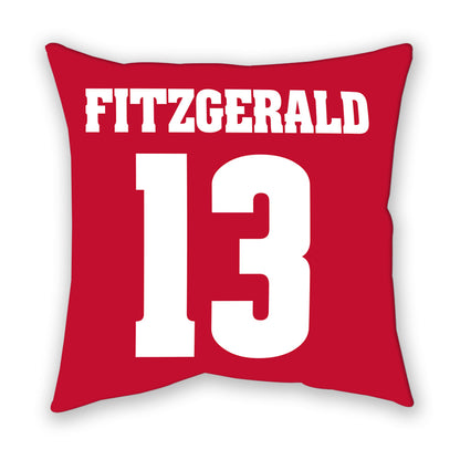 Wisconsin - NCAA Men's Ice Hockey : Christian Fitzgerald - Pillow-1