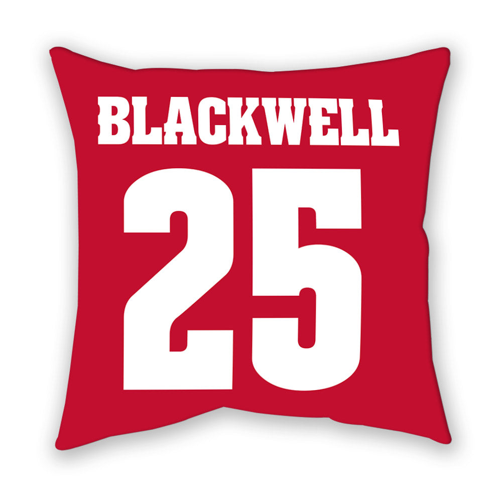 Wisconsin - NCAA Men's Basketball : John Blackwell - Pillow-1