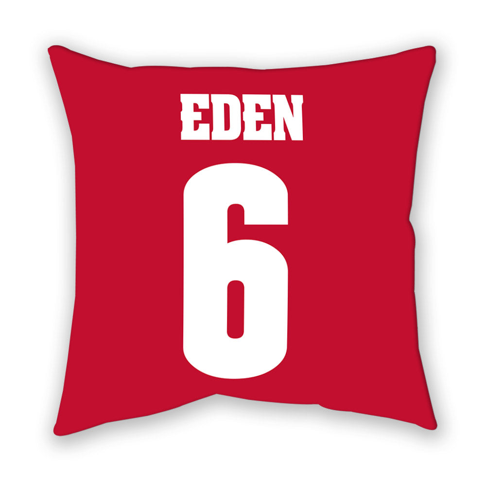 Wisconsin - NCAA Women's Ice Hockey : Lacey Eden - Pillow-1
