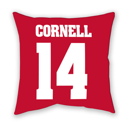 Wisconsin - NCAA Women's Soccer : Megan Cornell - Pillow-1