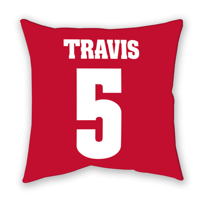 Wisconsin - NCAA Women's Volleyball : Eva Travis - Pillow-1