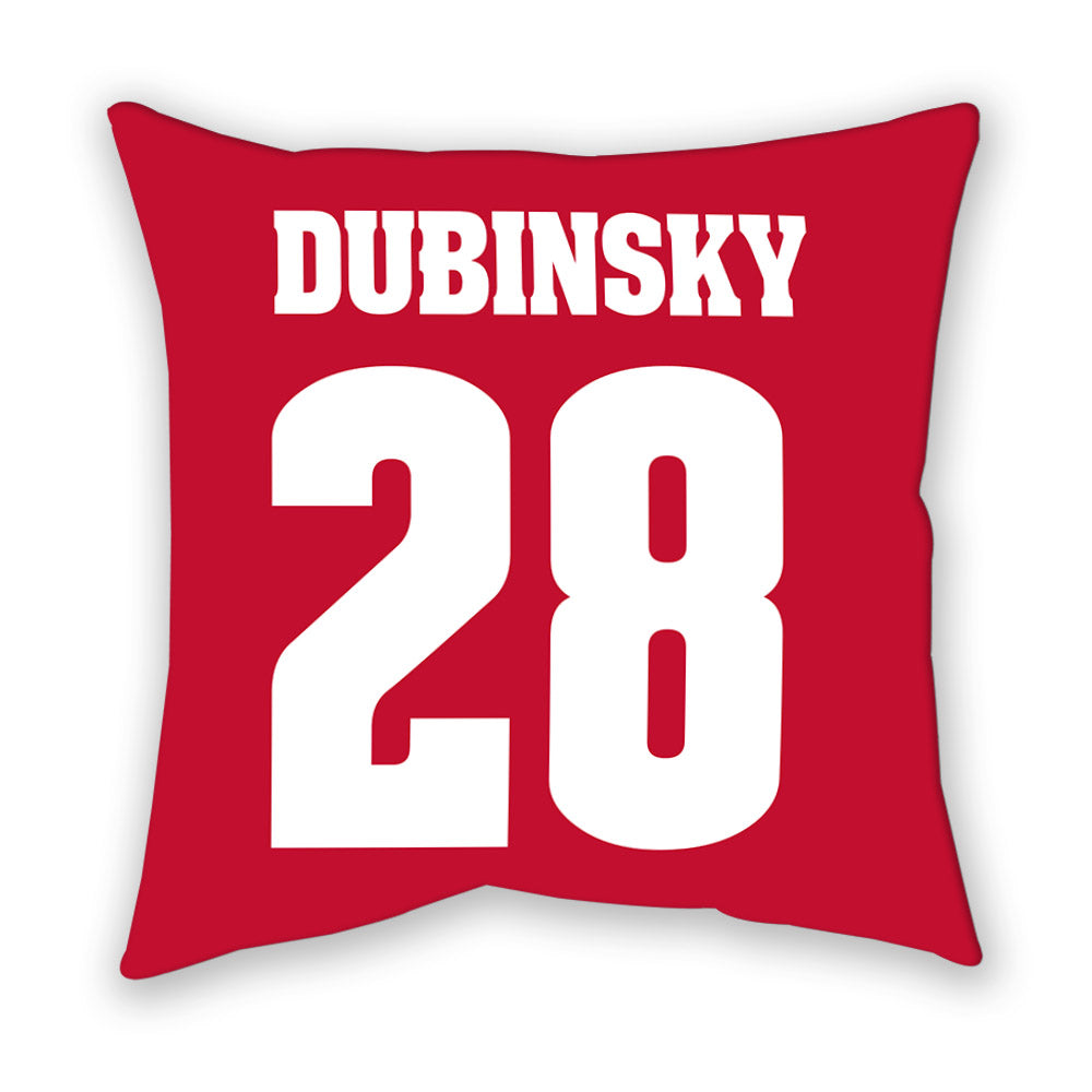 Wisconsin - NCAA Men's Ice Hockey : Aiden Dubinsky - Pillow-1