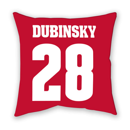 Wisconsin - NCAA Men's Ice Hockey : Aiden Dubinsky - Pillow-1