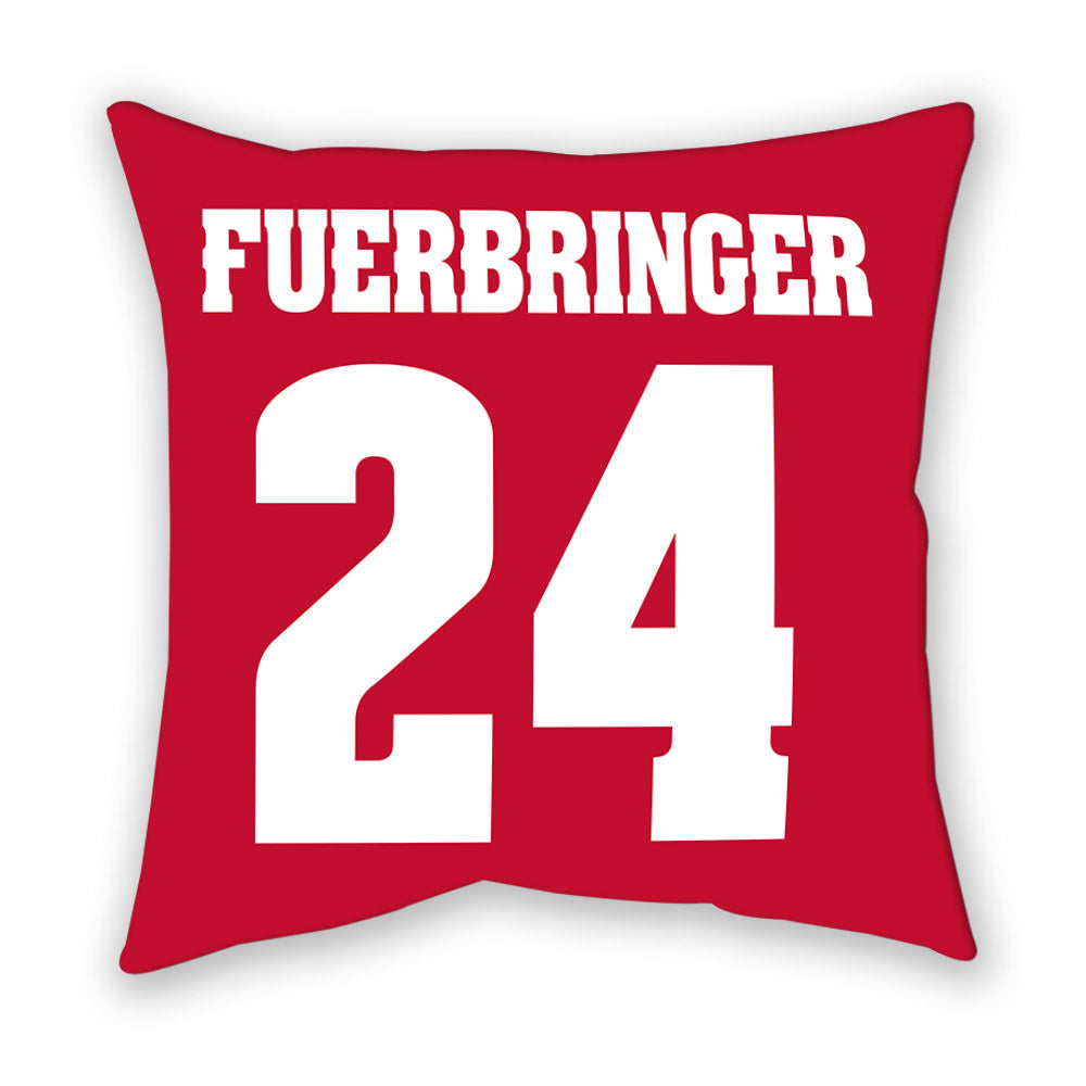 Wisconsin - NCAA Women's Volleyball : Charlie Fuerbringer - Pillow-1
