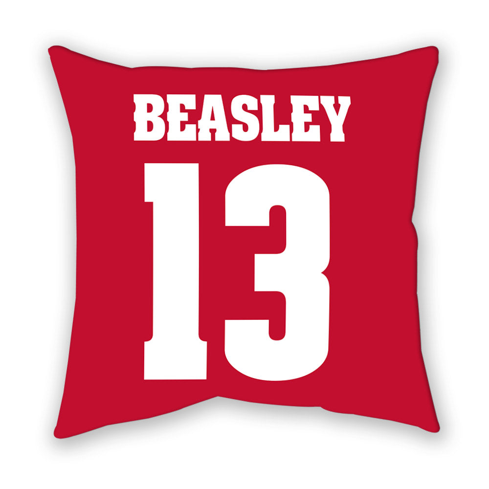 Wisconsin - NCAA Women's Soccer : Sascha Beasley - Pillow-1