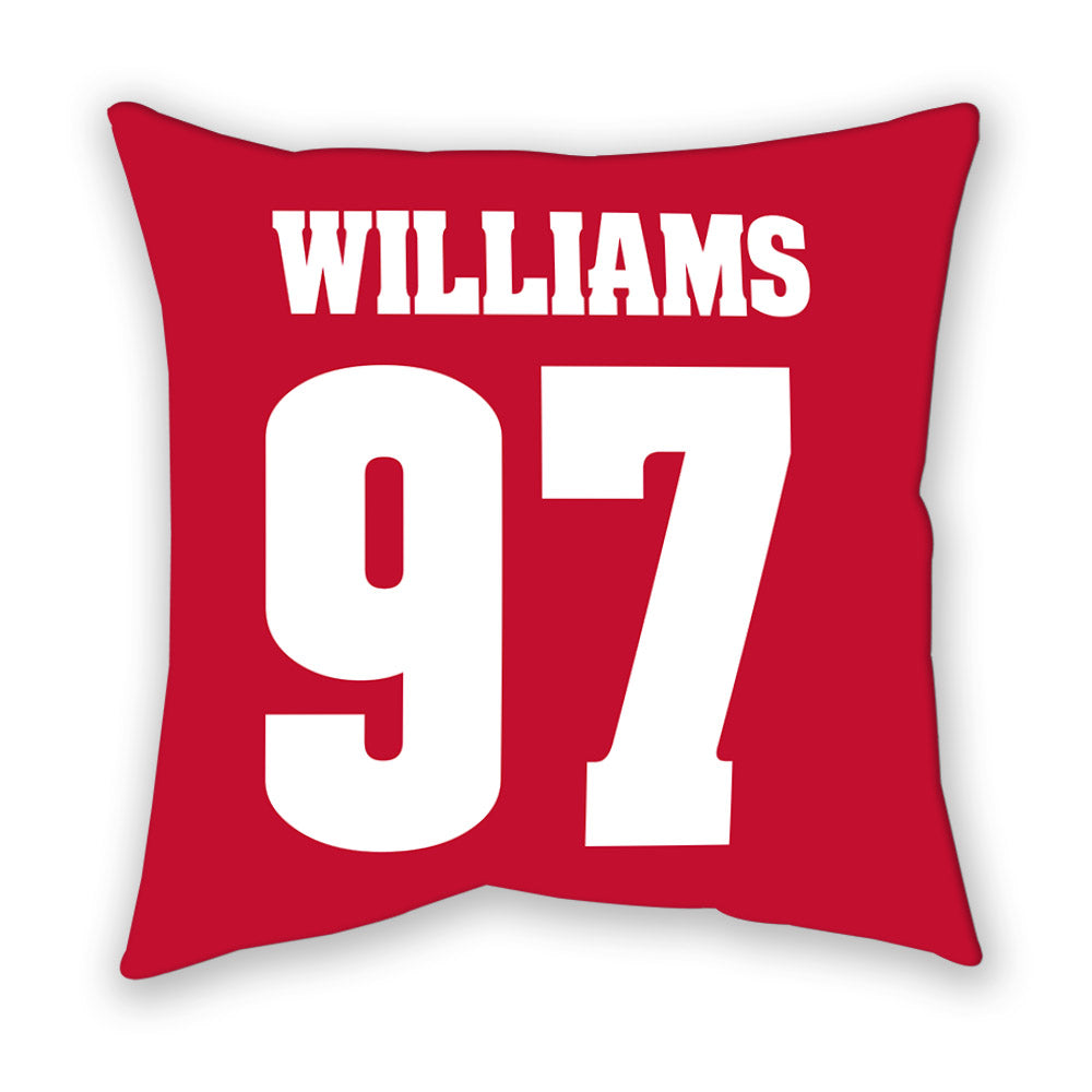 Wisconsin - NCAA Football : jaylen williams - Pillow-1
