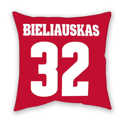 Wisconsin - NCAA Men's Basketball : Aleksas Bieliauskas - Pillow-1