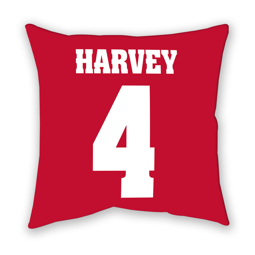 Wisconsin - NCAA Women's Ice Hockey : Caroline Harvey - Pillow-1